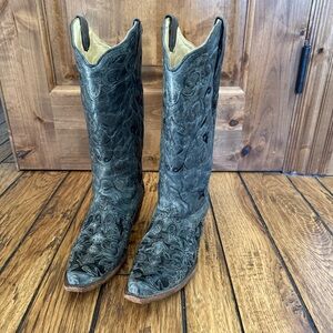 Corral Vintage Blue "Lace" Elegant Western Boots